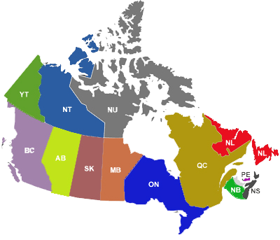 Map of Canada