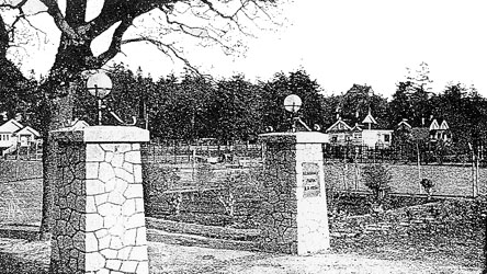 Memorial Park Stone Pillars