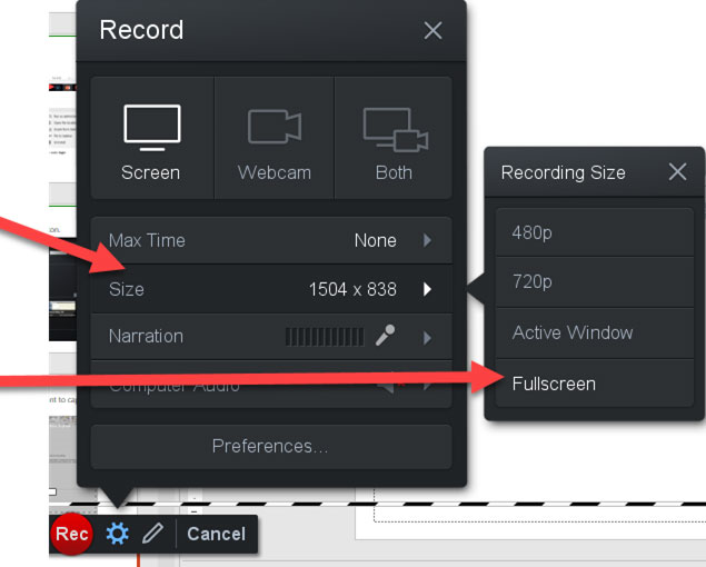 capture size